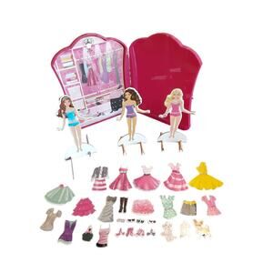 Barbie Paper Doll Fashion Magnet Maker 2001 by Tara Toys Vintage Play Style